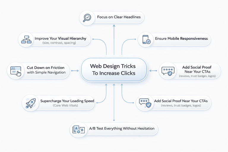 Web design tricks to increase clicks